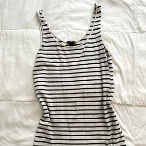 Black and White Stripe Dress